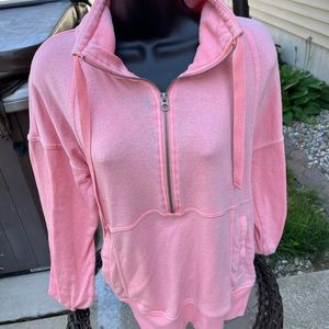 Coral quarter zip